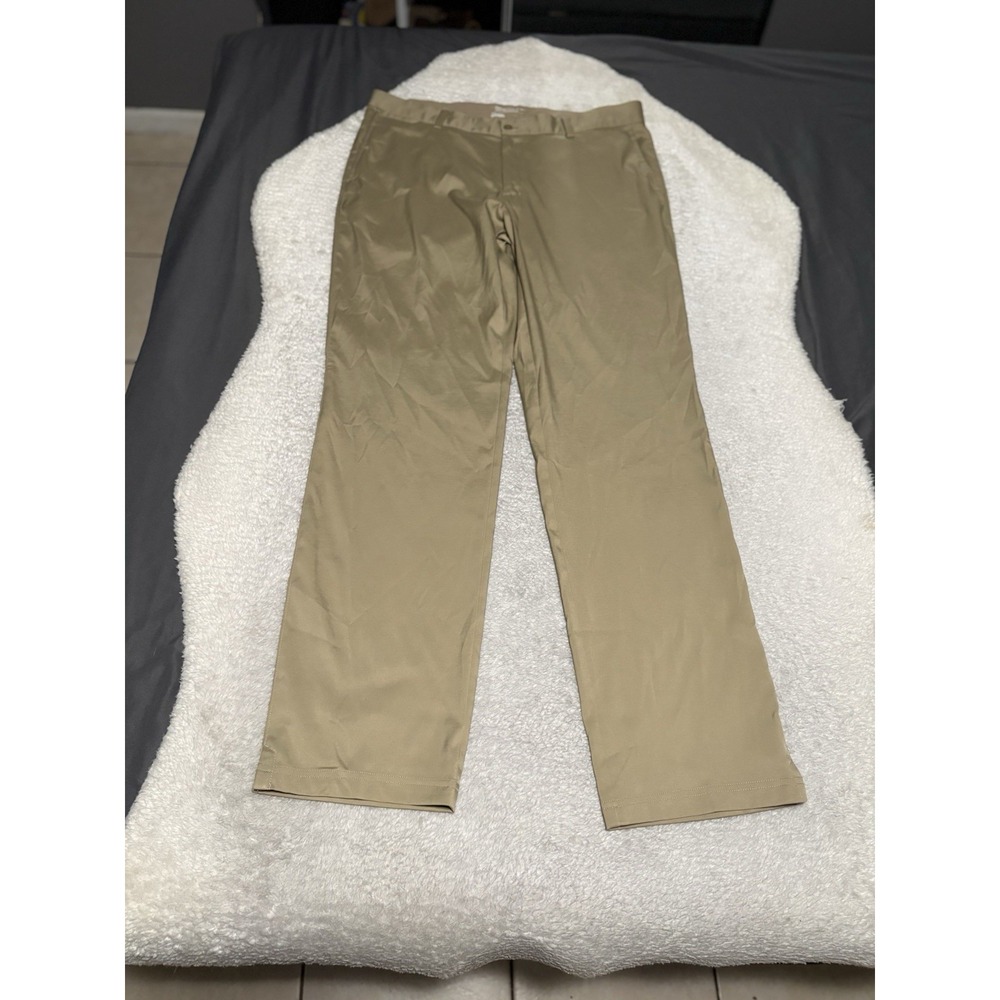 Nike Golf Tour Performance Dri Fit Men's Tan Golf Chino Pants Size 36x34 Trouser